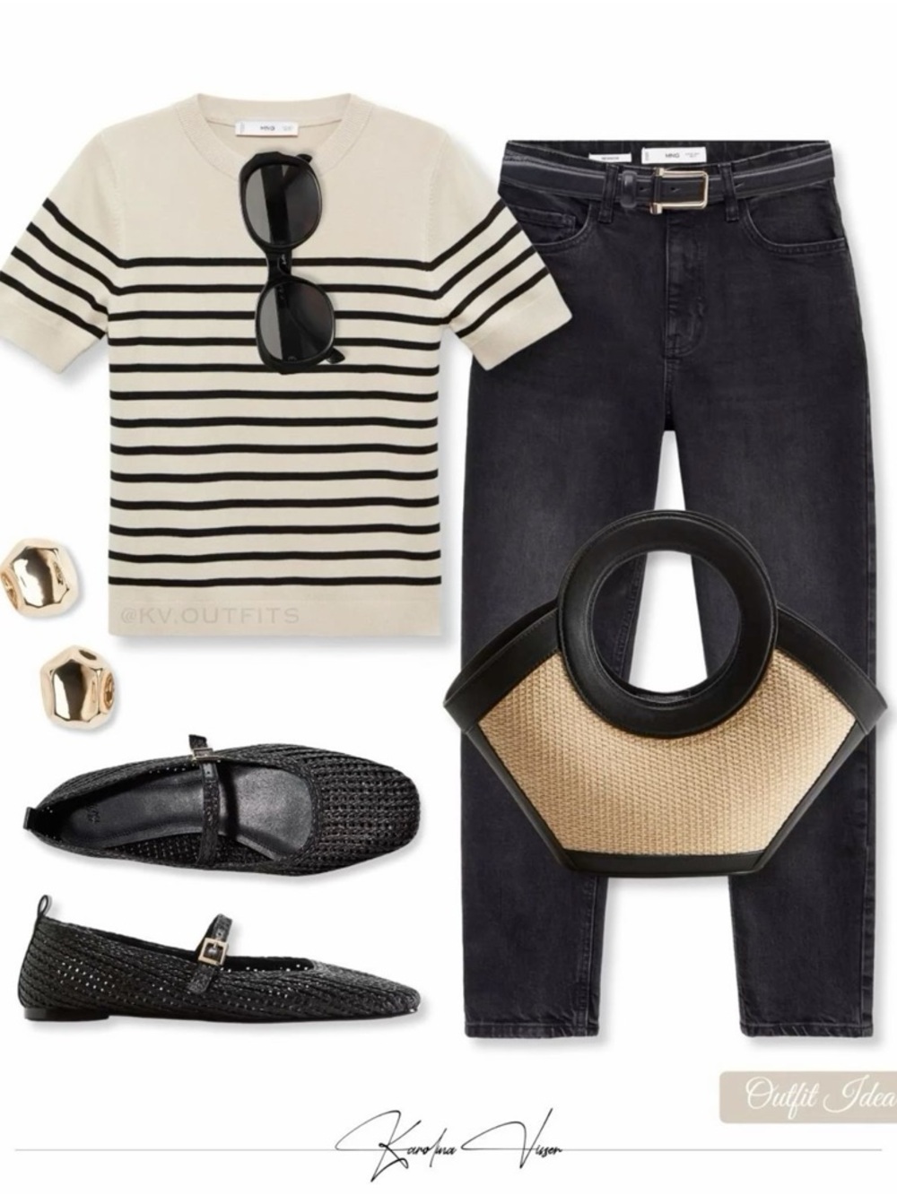 Mango MOM jeans, NNT, Black Relaxed Fit Jeans
